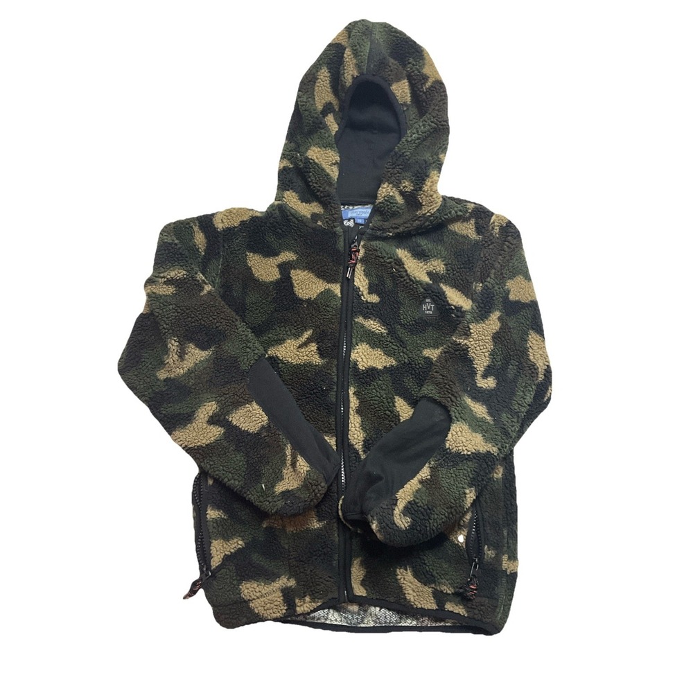 Harvest Boys Camo Zip Up Hoodie Jacket Size 10